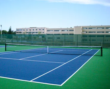 red para cancha de tenis