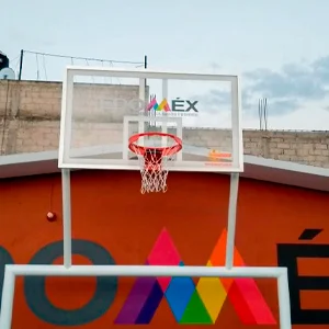porteria con tablero de basquetbol inifed