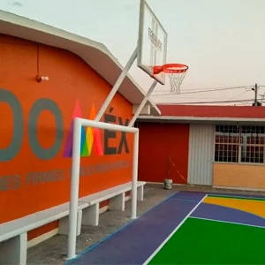 porteria con tablero de basquetbol inifed