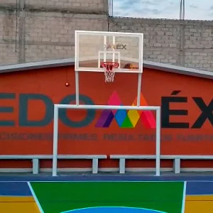 porteria con tablero de basquetbol inifed