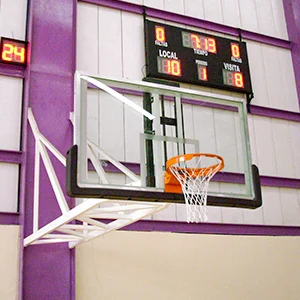 tablero de basquetbol empotrado a la pared